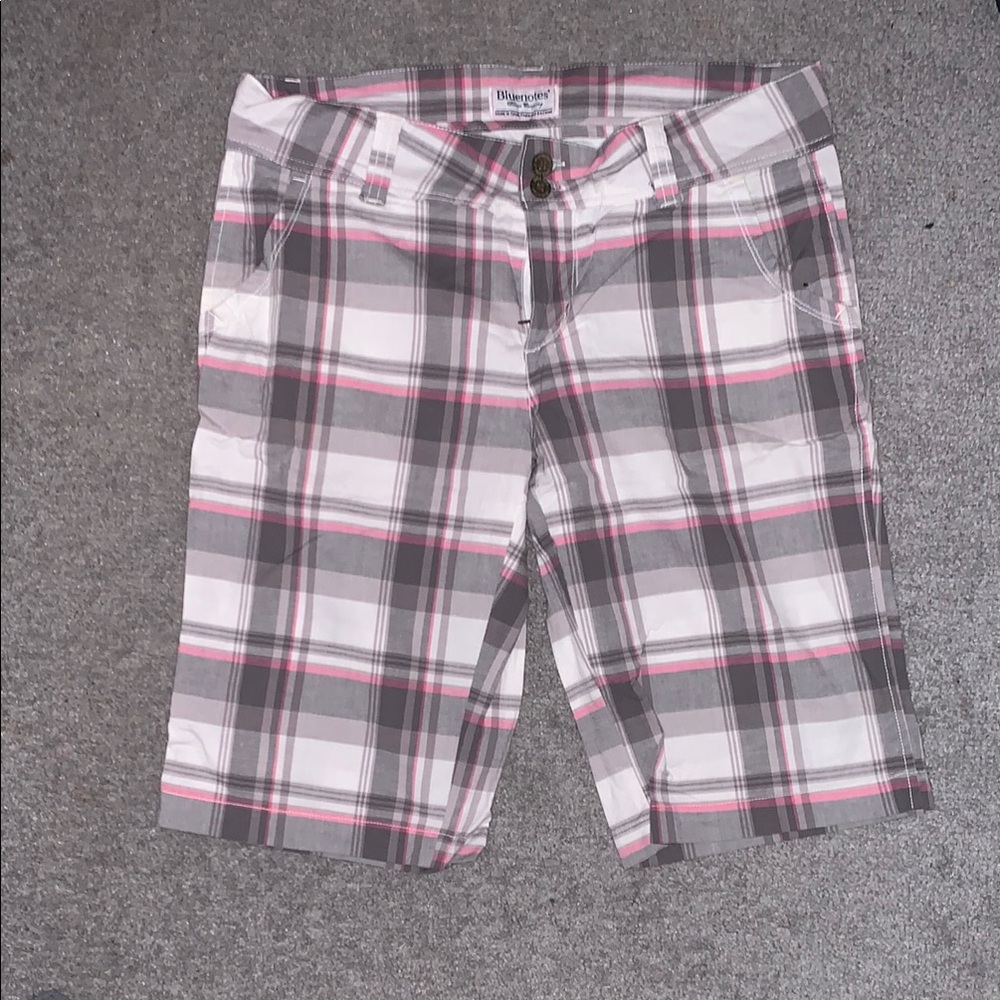Plaid Bermuda Shorts